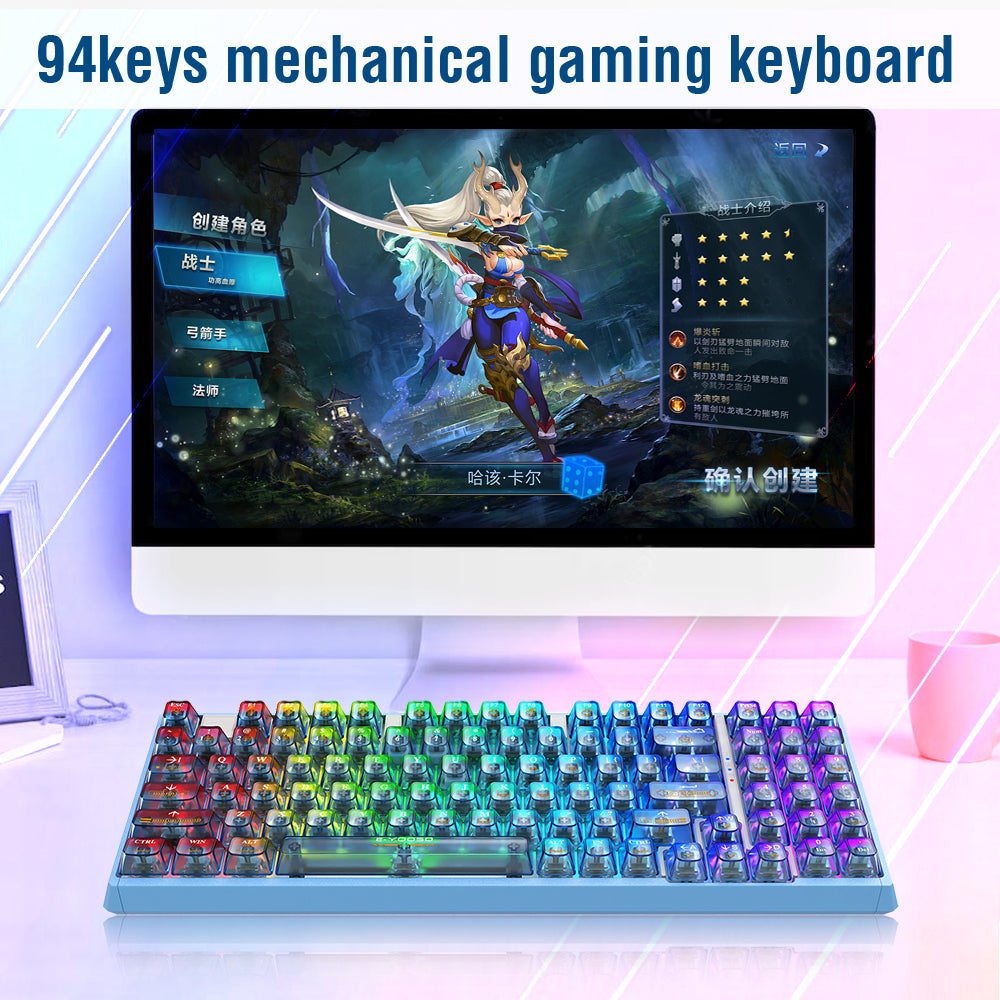 Z94 E-Yooso Z-94J Tri-Mode RGB 94-Keys Hot-Swappable Mechanical Keyboard ...