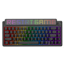 Ajazz Pixel68 Dot Matrix Large Screen RGB Tri-Mode Mechanical Keyboard (Black) (White Peach Switch)