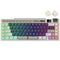 Royal Kludge RK M70 Tri-Mode RGB 73 Keys Hot-Swappable Mechanical Keyboard Mocha Grey (Cream Switch, Beige Switch)
