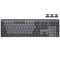 Logitech MX Mechanical Wireless Illuminated Performance Keyboard (Tactile Quiet, Linear, Clicky)