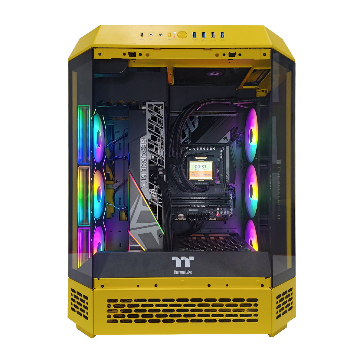 Ultra The Tower 600 Yellow Desktop Gaming PC | DataBlitz