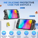 IINE PC Protective Case Set with Rasied Back for Nintendo Switch 2