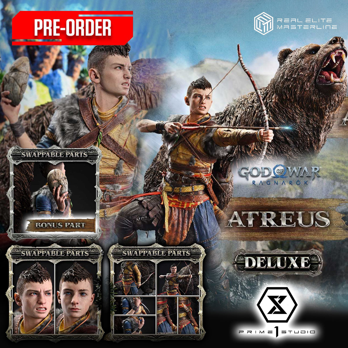 Real Elite Masterline God of War: Ragnarok Atreus DX Bonus version (REMGOW-03DXS)