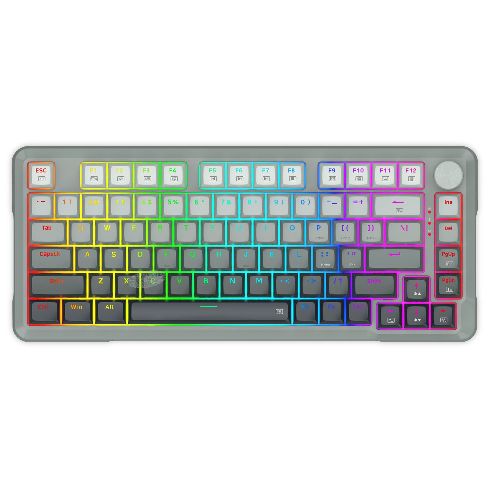 E-Yooso HZ-82 RGB 82-Keys Wired Mechanical Keyboard Gradient Grey