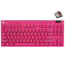 Logitech G Pro X TKL Lightspeed Gaming Keyboard (GX Brown Tactile) (White, Black, Magenta)