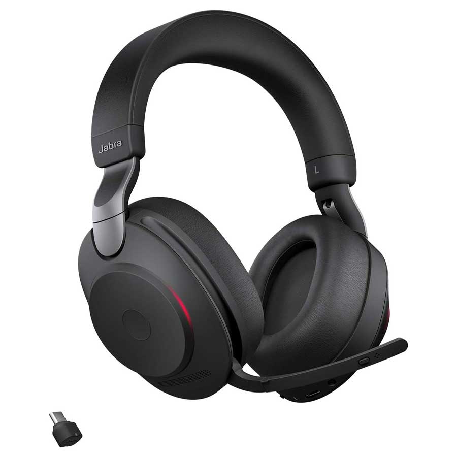 Jabra Evolve2 85 LINK380A MS Noise-Canceling Wireless Headset (Black) | DatBlitz
