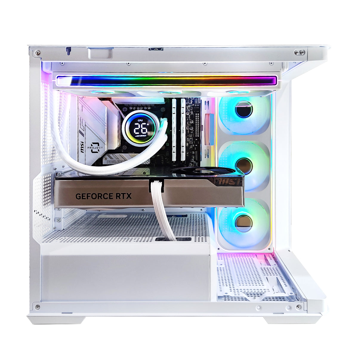 Optima D300 White Desktop Gaming PC | DataBlitz