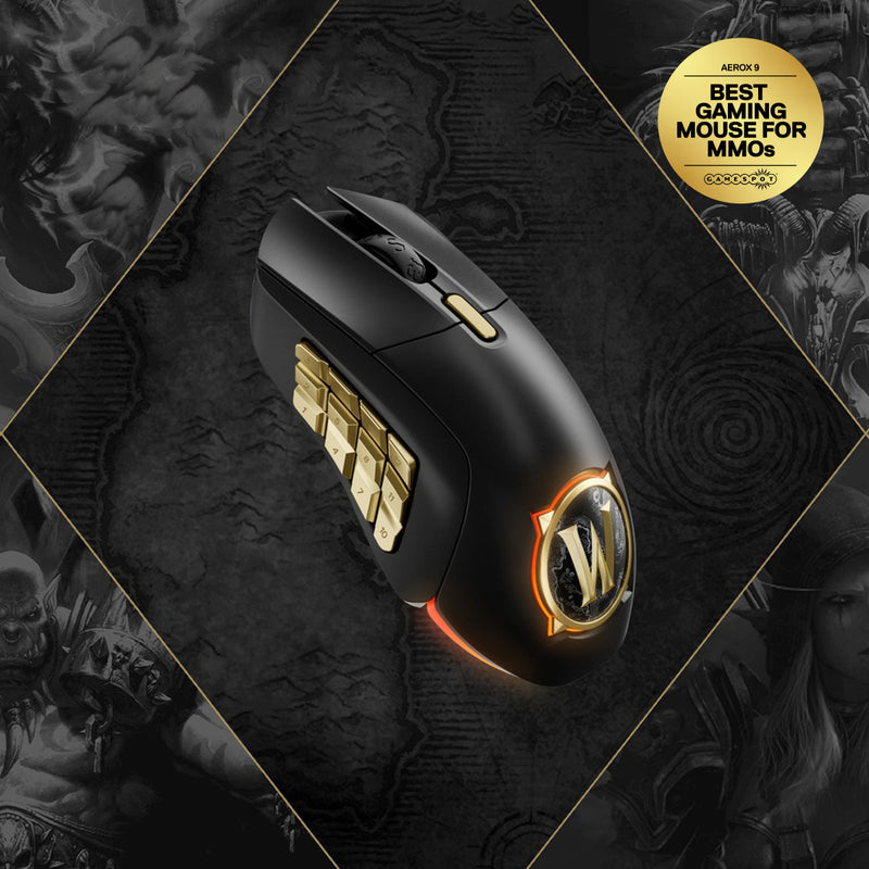 SteelSeries Aerox 9 Wireless Gaming Mouse World Of Warcraft Edition (62619)