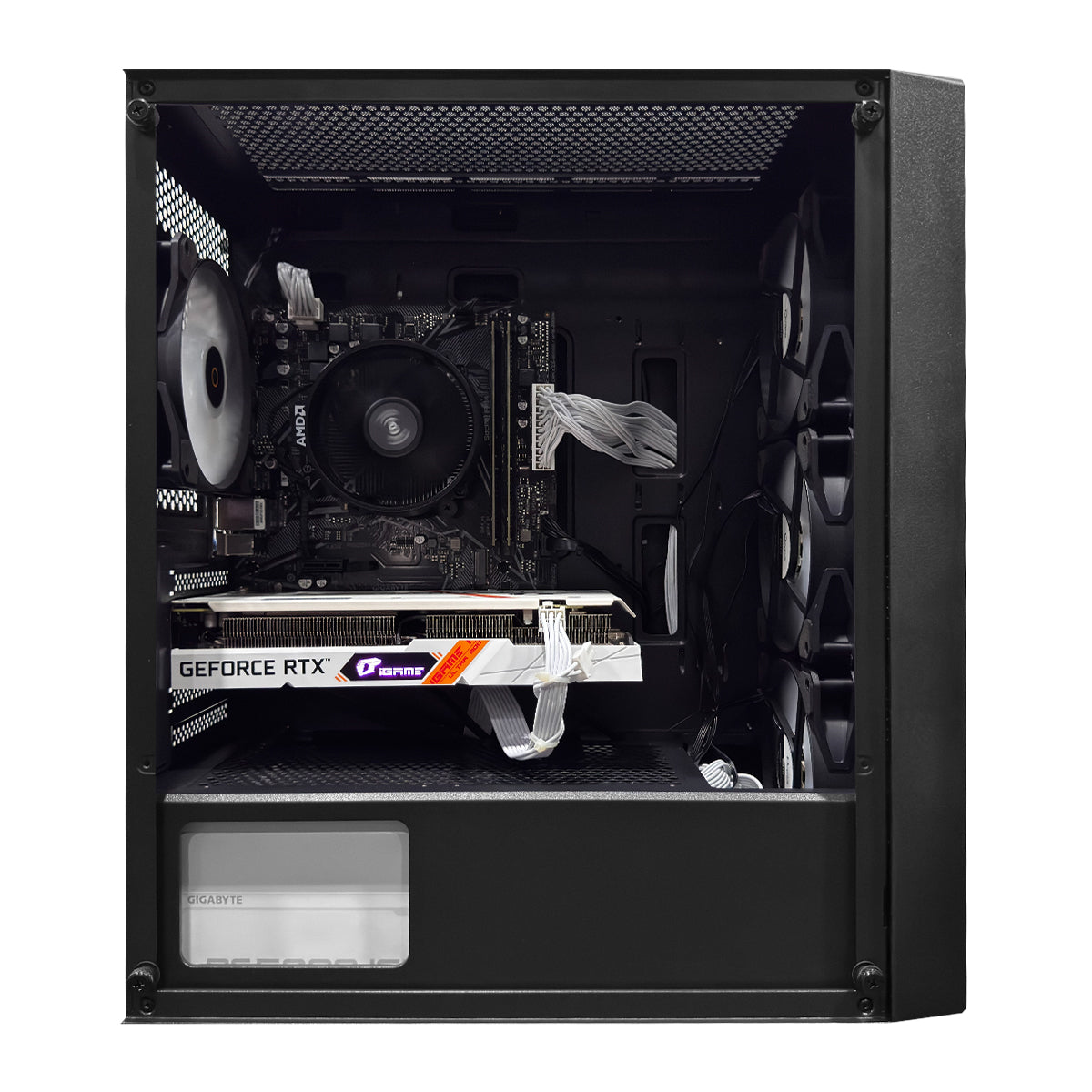 Alpha C50 Black Desktop Gaming PC | AMD Ryzen 5 5500 | 16GB(2x8GB) RAM | 512GB SSD | RTX 3050 | Windows 11 Pro