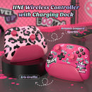 IINE Artemis Leopard Sparkle Wireless Controller with Charging Dock
