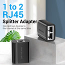 Vention RJ45 PVC Type Splitter Adapter (Black) (IPTB0)