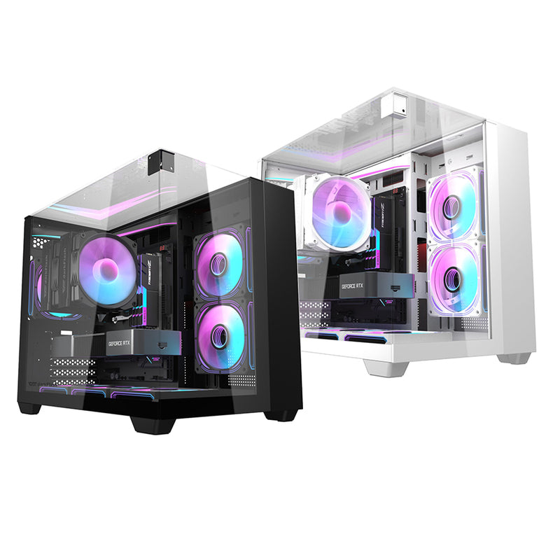 Darkflash TH285M Luxury M-ATX Front & Side Glass Panel PC Case