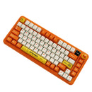 Ajazz AK820 Max RGB Tri-Mode 75% 82-Keys Gasket-mounted Hot Swappable Mechanical Keyboard (Orange/White) (Avocado Switch)