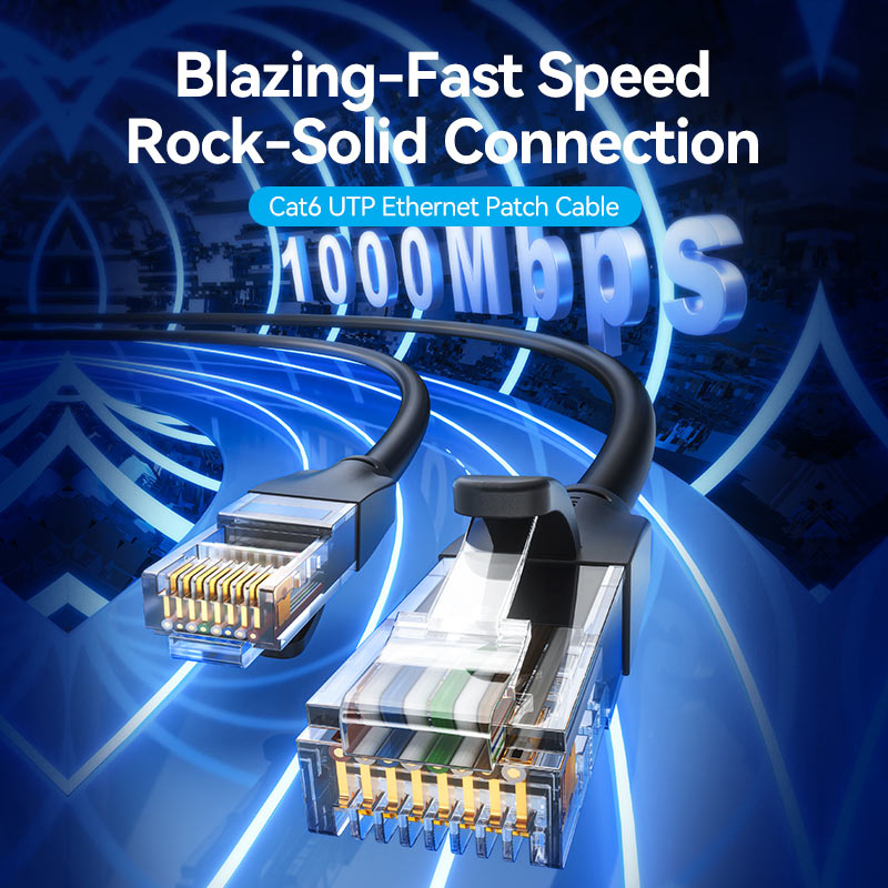 Vention Cat6 UTP Patch Cable - (Black) | DataBlitz