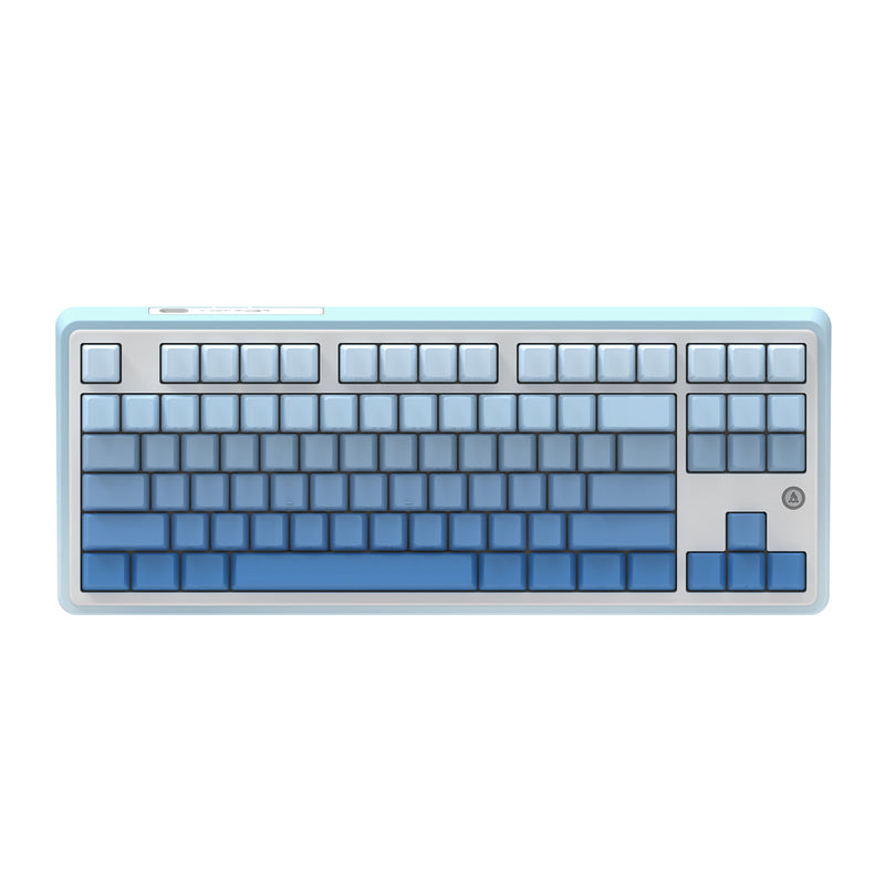 Ajazz AK870 RGB Tri-Mode 87-Keys TKL Gasket-mounted Hot Swappable Mechanical Keyboard (Gradient Blue) (Flying Fish Switch)