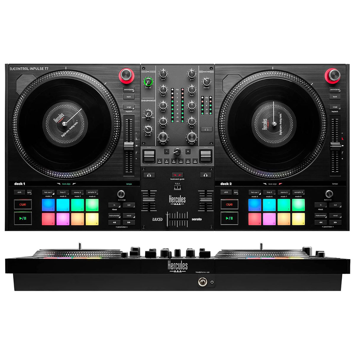Hercules DJControl Inpulse T7 Motorized Controller Deck (Black) (4768228)