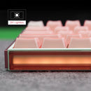 Akko Ray68 RGB Wired Mechanical Keyboard (Misty Pink & White) (Akko AstroAim Magnetic Switch) (101-RA68B-002)