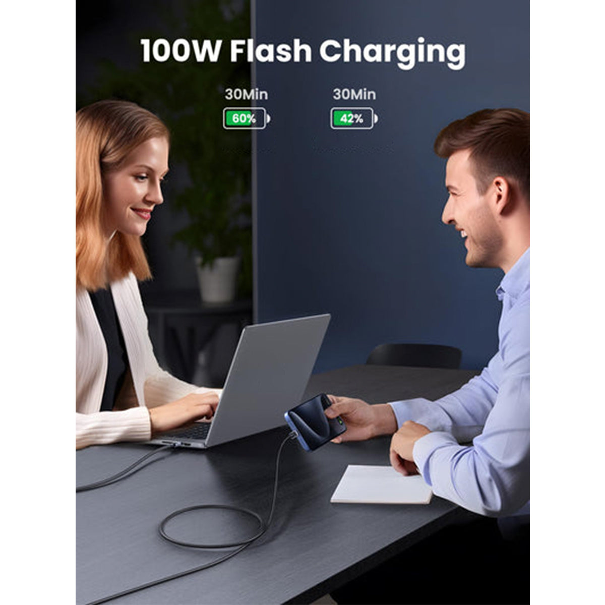Ugreen USB-C to USB-C 100W PD Fast Charging Cable 