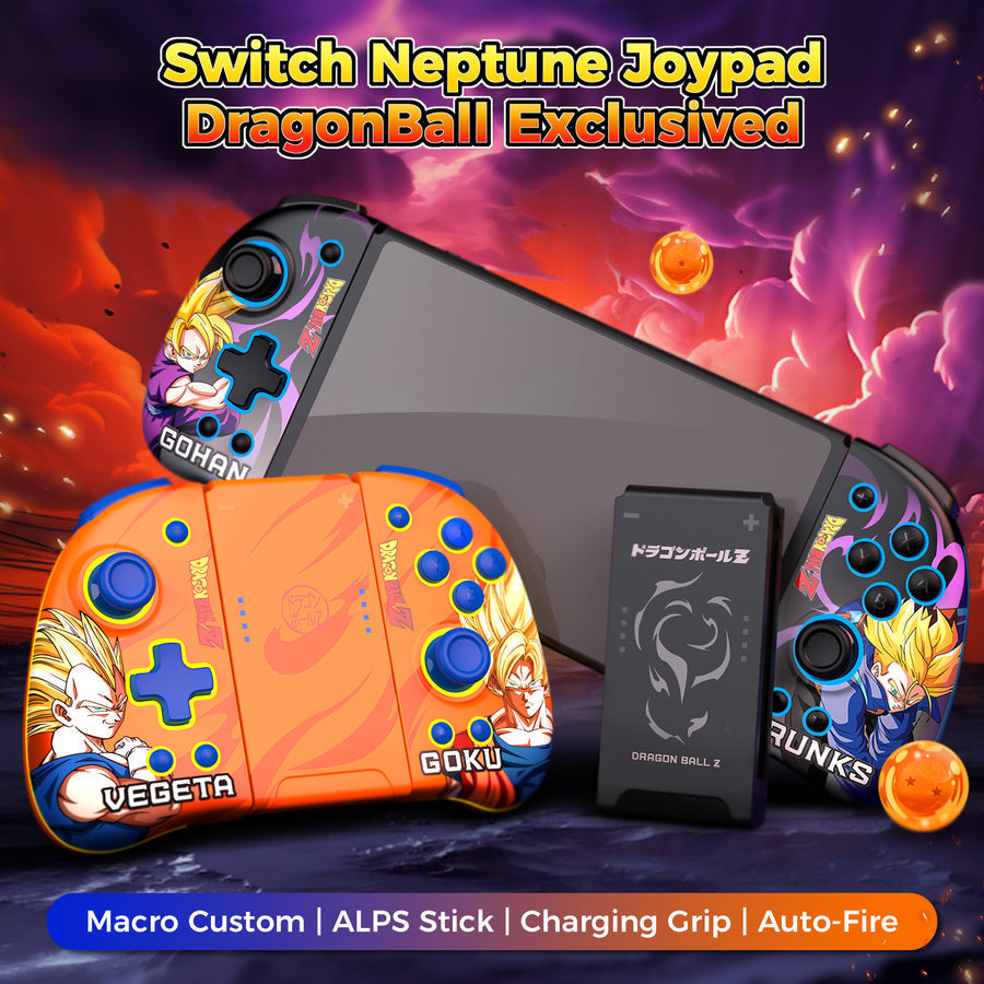 IINE Dragonball Elite JoyPad Wireless Controller for Switch (Vegeta & Goku) (L836) | DataBlitz