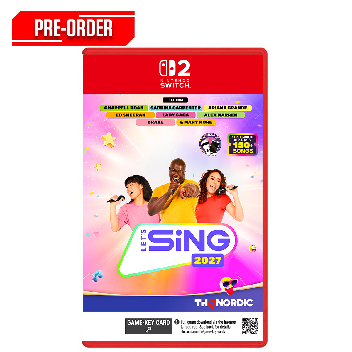 Nintendo Switch 2-Lets Sing 2027 Game Alone (Game-Key Card) Pre-Order Downpayment