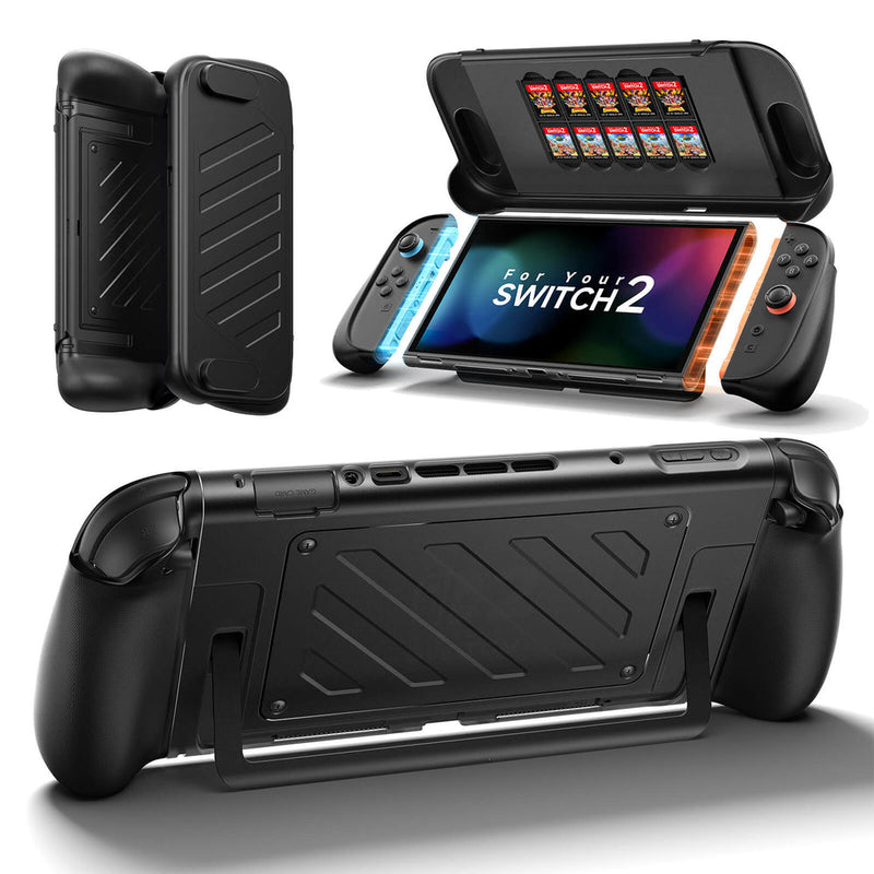 JSAUX Shock-Absorbent Split Storage Case for Nintendo Switch 2 (Black)