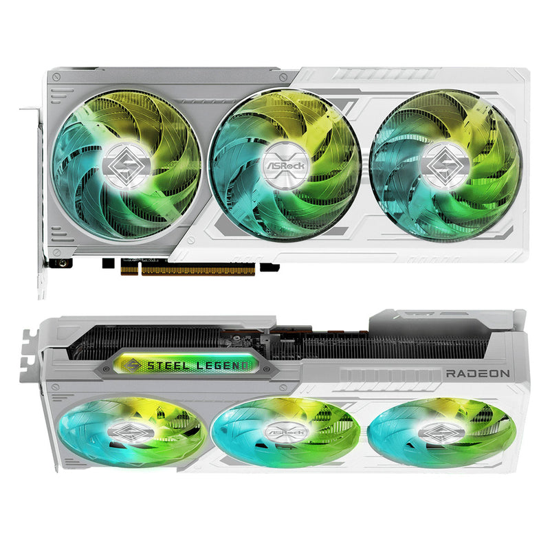 ASRock AMD Radeon RX 9070 Steel Legend 16GB OC DDR6 Graphics Card