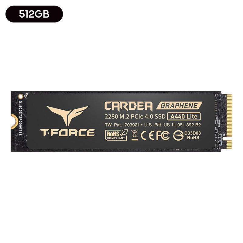 TeamGroup T-Force Cardea A440 Lite M.2 2280 PCIe Gen4 x4 NVMe 7400MB/s Read Gaming SSD