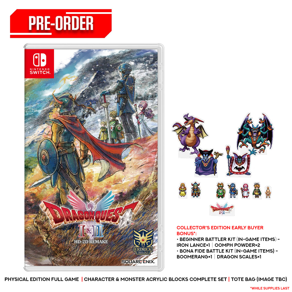 Remake Dragon Quest Trilogy Switch Physical DRAGON QUEST III HD-2D