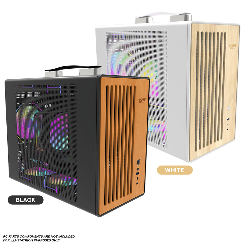 DarkFlash WD200 Wood Edition M-ATX PC Case