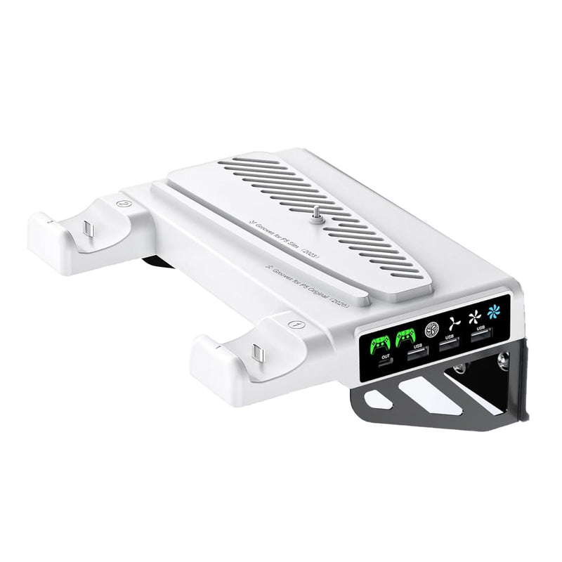 OIVO Wall Mounted Cooling Stand with Controller Charger for PS5 / PS5 Slim / PS5 Pro 