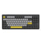 Ajazz AK870 RGB Tri-Mode 87-Keys TKL Gasket-mounted Hot Swappable Mechanical Keyboard (Black/Grey/Yellow) (Flying Fish Switch)