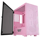 Darkflash DLM 21 Mesh Luxury mATX Chassis PC Gaming Case (Pink)