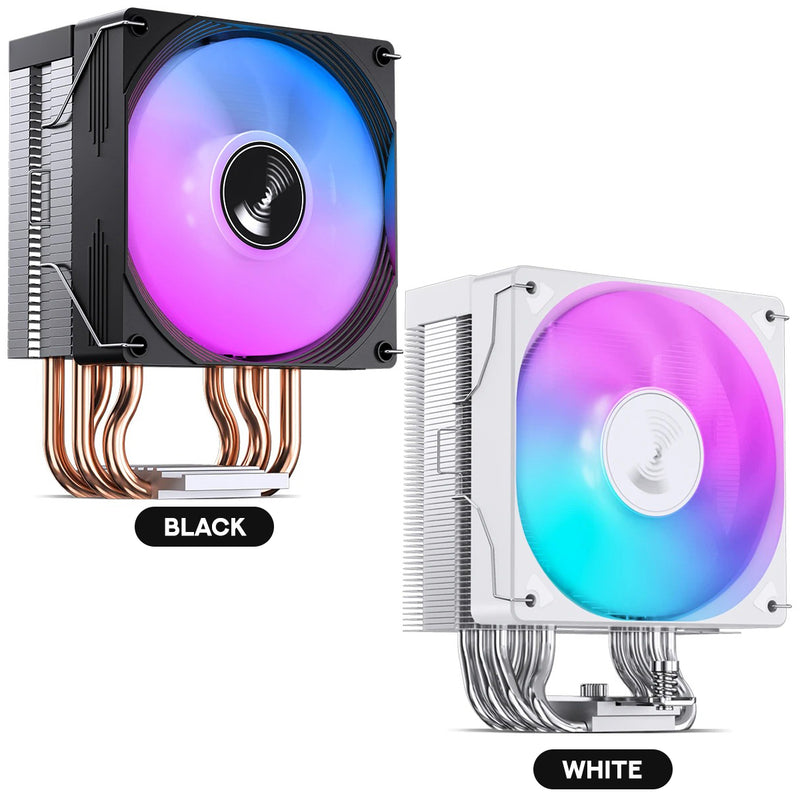 Jonsbo CR-1300 EVO 90MM Single-Tower CPU Cooler (Black, White)