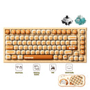 Akko x MonsGeek MG75W Bun Wonderland Dual-Mode Hot-Swappable Mechanical Keyboard (Akko V3 Piano Pro Switch, Akko Creamy Cyan Switch)