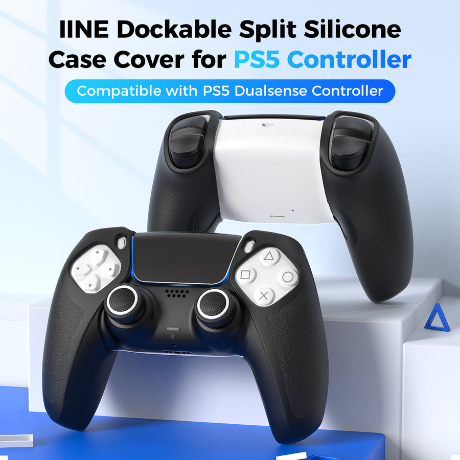 IINE Split Silicone Case Cover for PS5 Controller 