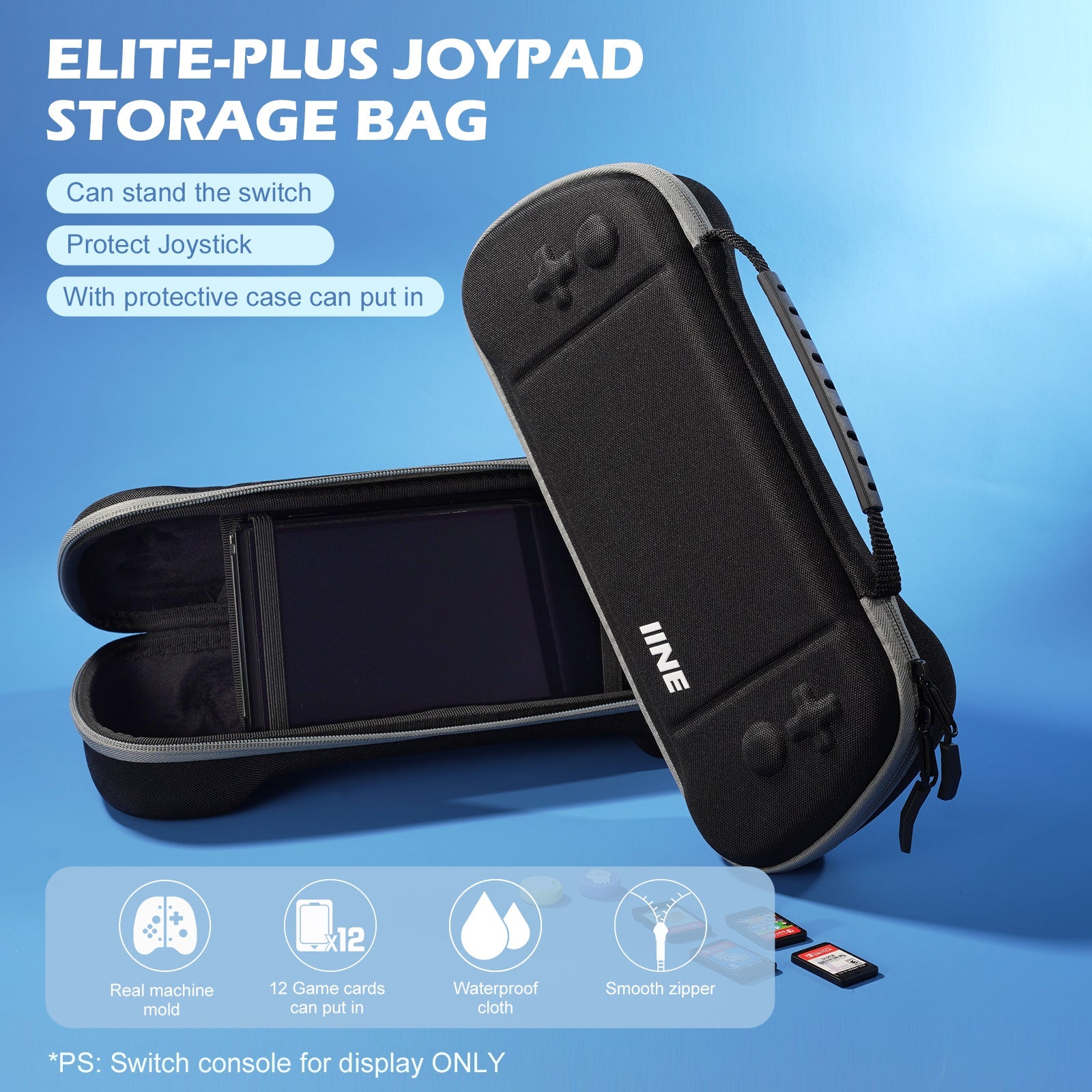 IINE Elite Plus Joy-Pad Bag for N-Switch / N-Switch OLED (Black) (L770) | DataBlitz