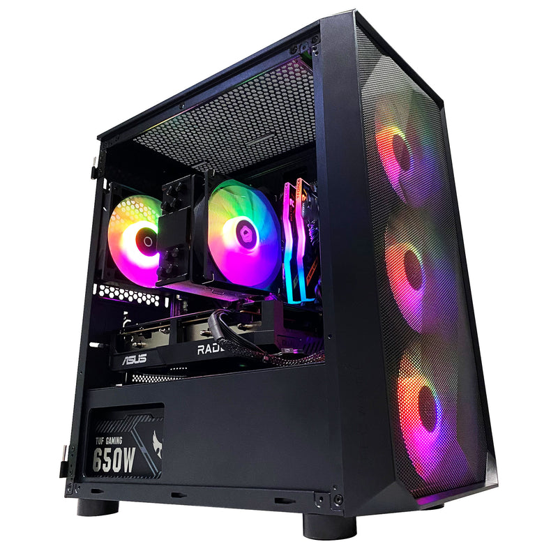 Sigma Forge M Black Rev 2.0 AMD Ryzen 7 5700X 16GB RAM 1TB SSD RX 6600 Windows 11 Pro Gaming PC