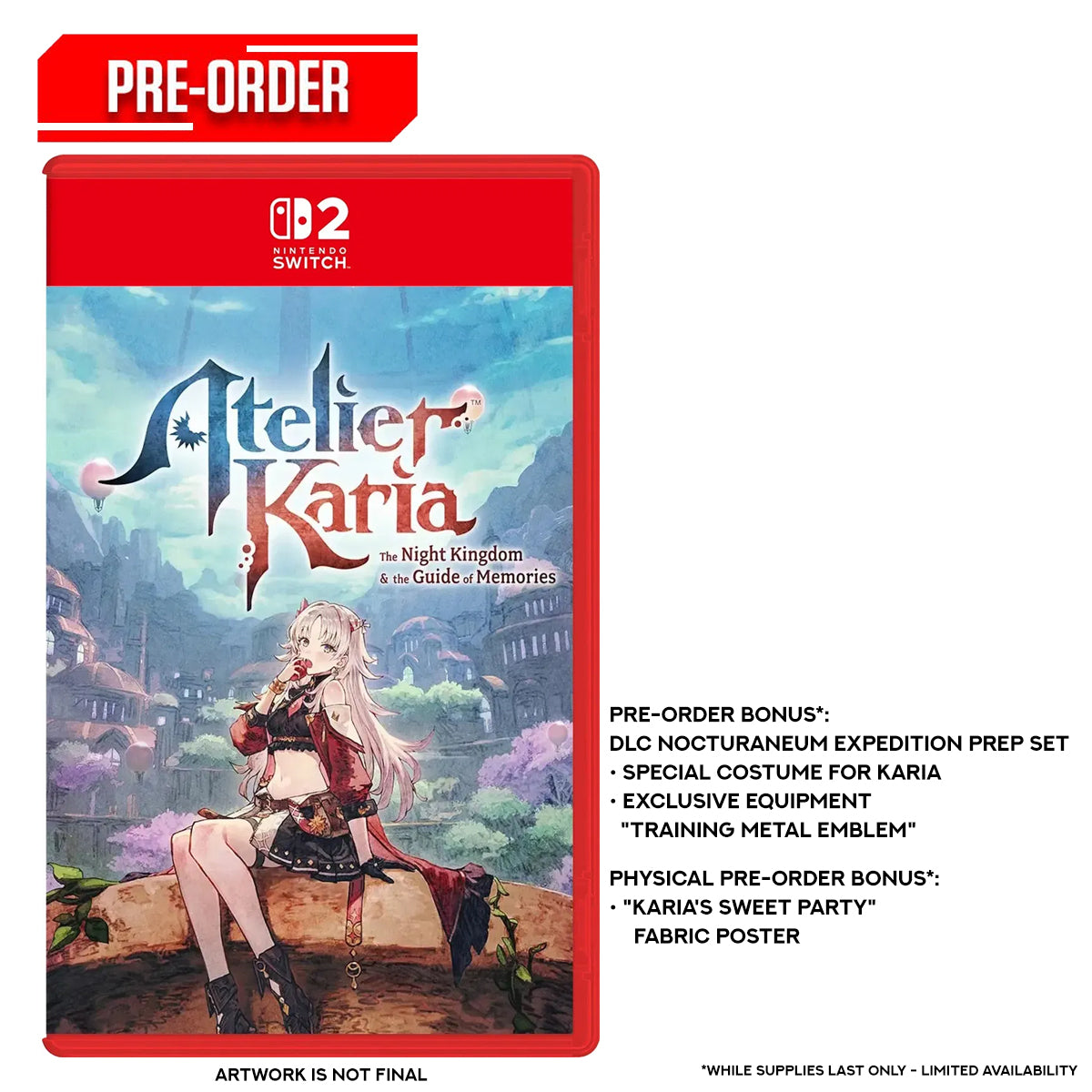Nintendo Switch 2 Atelier Karia: The Night Kingdom & the Guide of Memories