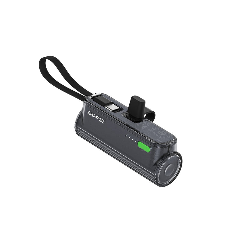 Sharge Flow Mini 2 5000mAH 22.5W Power Bank with Built-in USB-C Cable & USB-C to USB-C + USB-C to Lightning Connector | DataBlitz