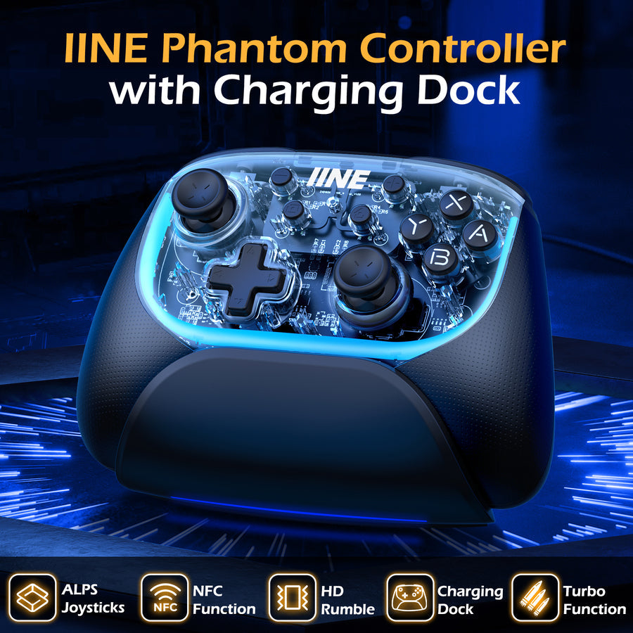 IINE Phantom Elite Pro Mechanical Controller w/ Charging Dock (Black) L991