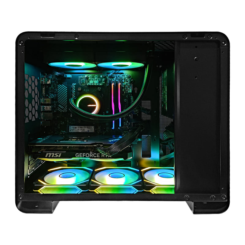 Aurora U4 Mini Black Desktop Gaming PC | AMD Ryzen 5 7600 | 32GB RAM | 1TB SSD | RTX 4070 | Windows 11 Pro