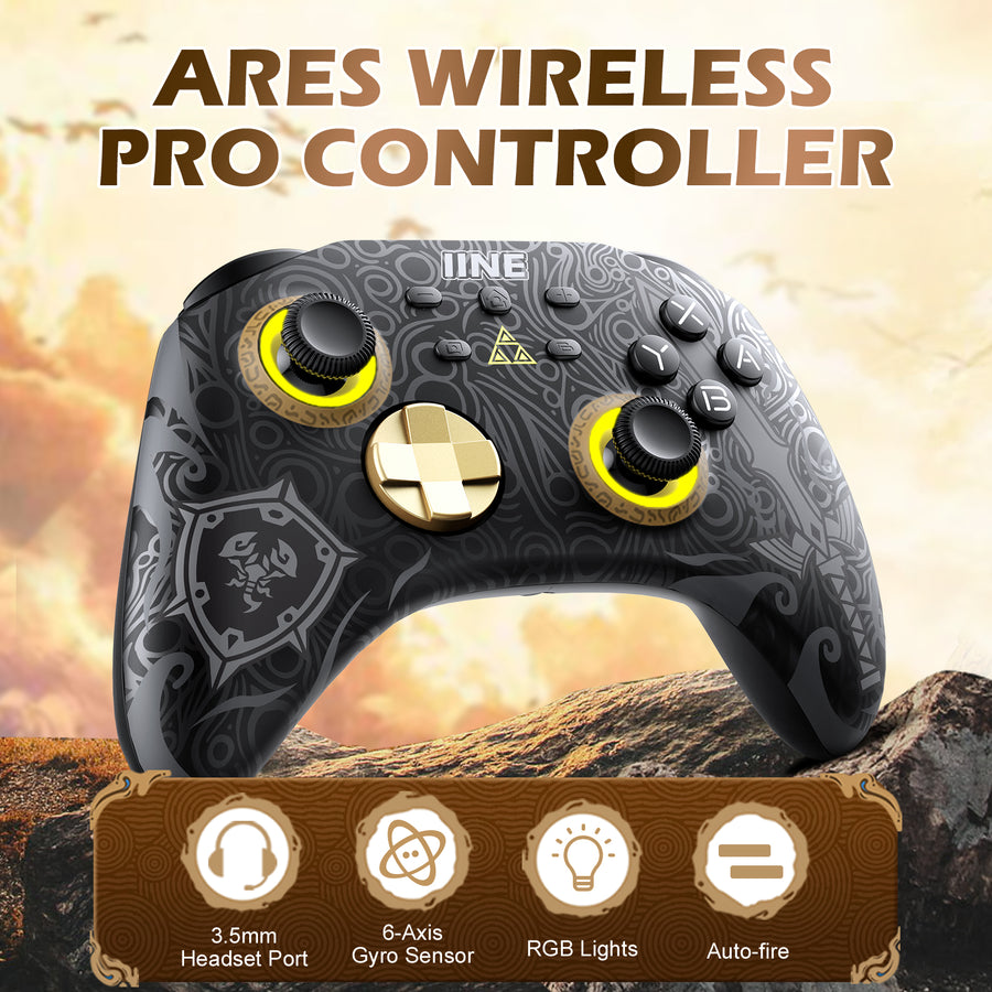 IINE Ares Zelda Wireless Pro Controller For N-Switch (L760) | DataBlitz