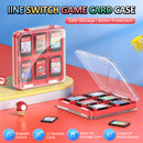 IINE Game Card Case for Nintendo Switch (Transparent Red) (L1016)