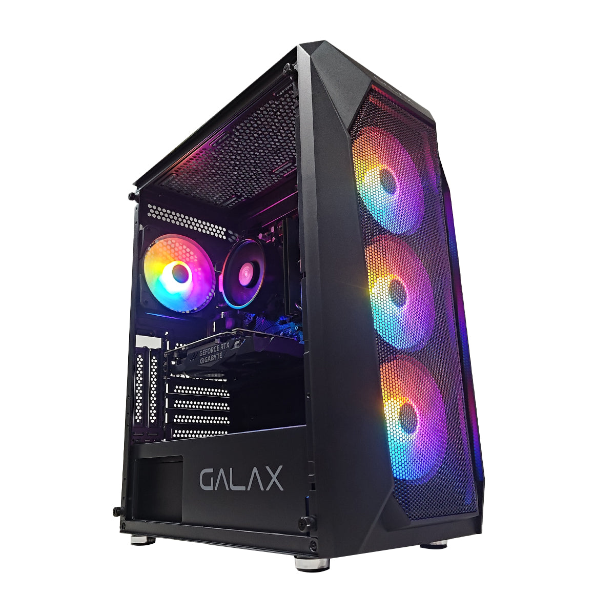 Alpha Revolution-05 Black Desktop Gaming PC | AMD Ryzen 5 5500 | 16GB (2x8GB) RAM | 512GB SSD | RTX 3050 | Windows 11 Pro