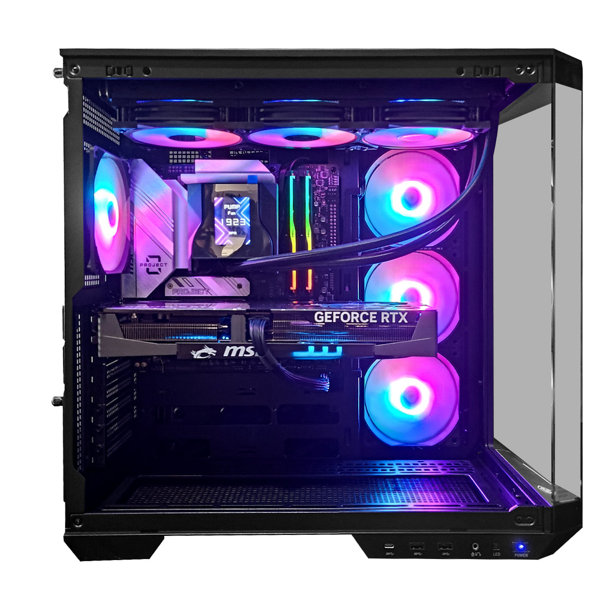 Optima MAG Pano 100R Black Desktop Gaming PC | Intel i7 14700F | 32GB RAM | 1TB SSD | with WiFi + Bluetooth | GeForce RTX 5070 OC | Windows 11 Pro