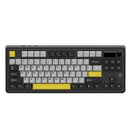 Ajazz AK870 RGB Tri-Mode 87-Keys TKL Gasket-mounted Hot Swappable Mechanical Keyboard (Black/Grey/Yellow) (Flying Fish Switch)