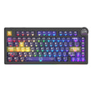 Ajazz AK820 V2 Pro RGB Tri-Mode Mechanical Keyboard (Transparent Purple-Yellow-Dark Purple) (Lychee Switch)