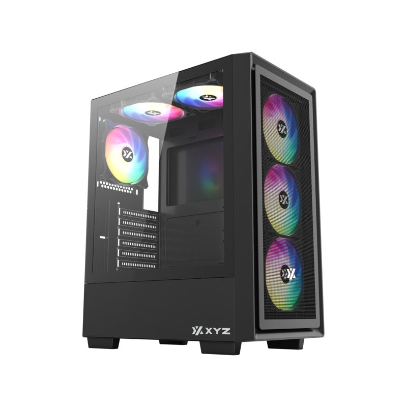 XYZ Airone 100 X Mesh ATX PC Case with 6 Pre-installed 120mm ARGB Fans | DataBlitz
