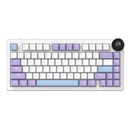 Ajazz AK820 V2 RGB Tri-Mode Mechanical Keyboard (Puple White Blue) (White Peach Switch)
