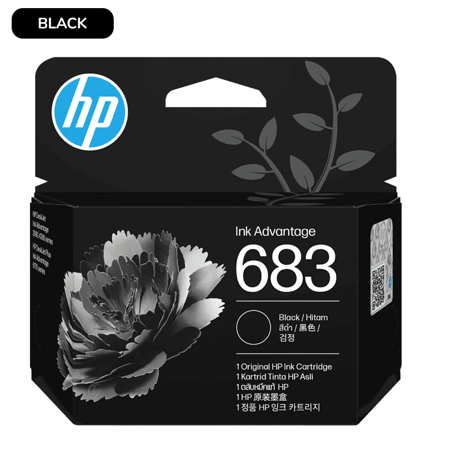 HP 683 Original Ink Advantage Cartridge (Black, Tri-Color)